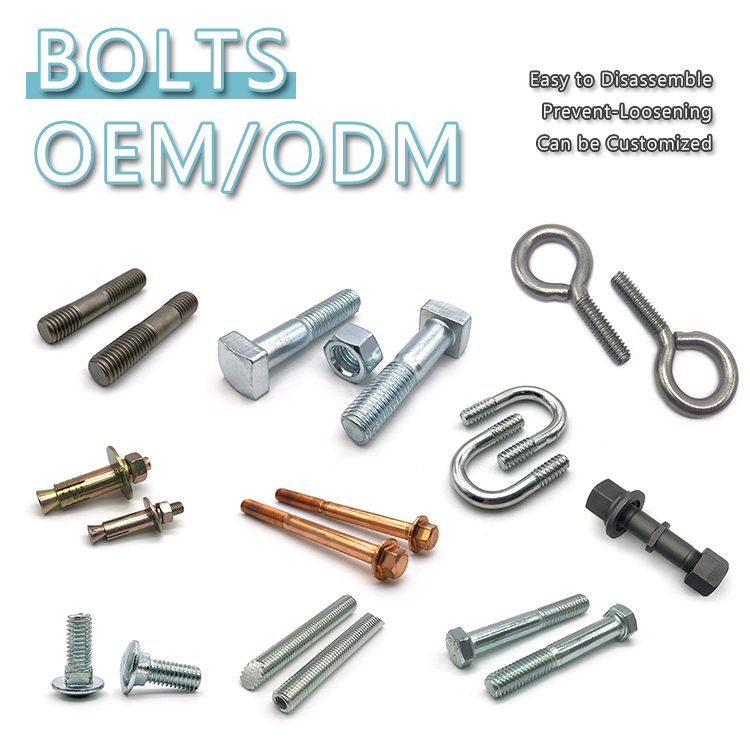 Carbon Steel Hexagon Bolts 12.9 Grade M36 Hex Bolt Hex Nut M32 Bolts Fasteners