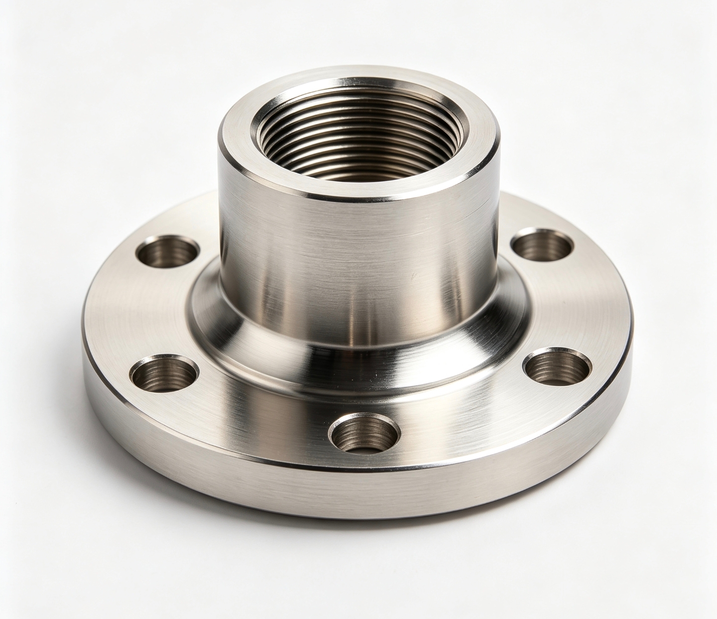 Stainless Steel Threaded Flange Casting Gravity Die Casting SS304 SS316 CF8 CF8M Screwed Flange for Pipeline