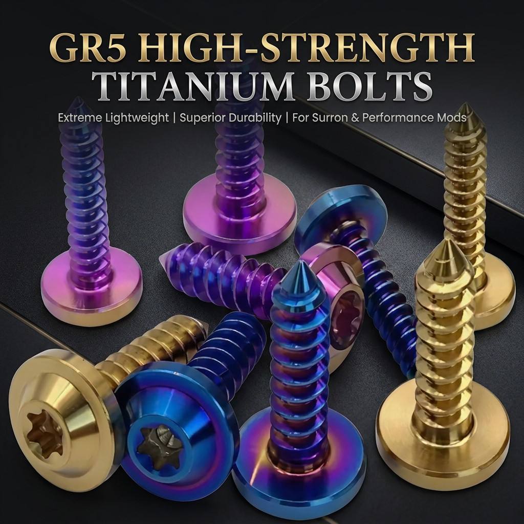 Custom CNC Titanium Fasteners GR5 Aerospace Grade Titanium Bolts for Racing & Industrial Use - OEM/ODM Wholesale Solutions