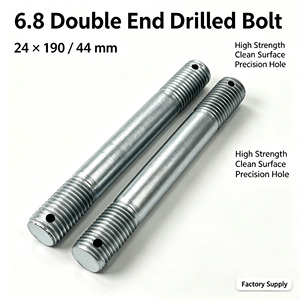 Galvanized Drilled Double End Stud Bolt Heavy Industry