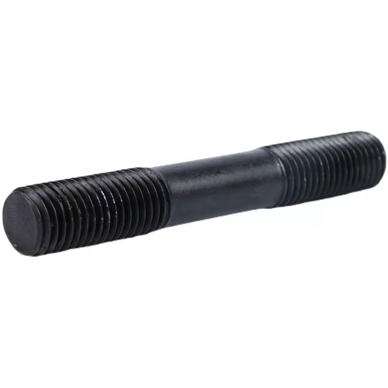 High Quality Metric Right Hand Thread M20 M8 M5 M24 M30 M36 Carbon Steel Stud Bolts Black Zinc Plated for Oil Gas