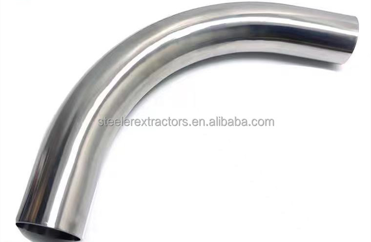 SS304 316L Seamless Tubing Sanitary Long Radius Elbow 90 Degree