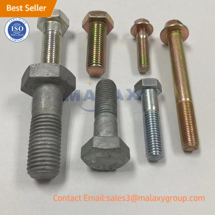 MALAXY Fastener Factory Hot Dip Galvanized ASTM A325 A325M/ A490 A490M Heavy Hex Structural Bolt