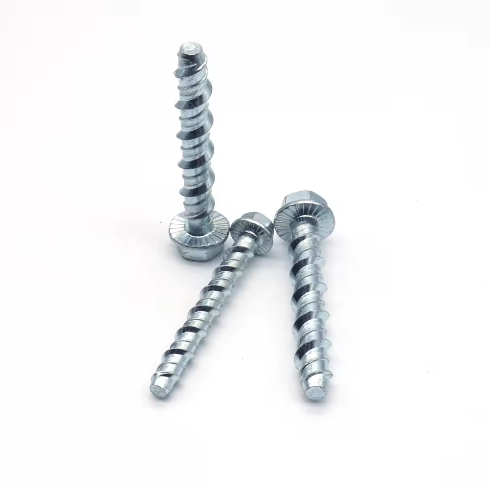 Concrete Thread Self Cutting Anchor Bolt Bolts Hexagonal Flange Cement Screws Self Tapping Anchor Bolts