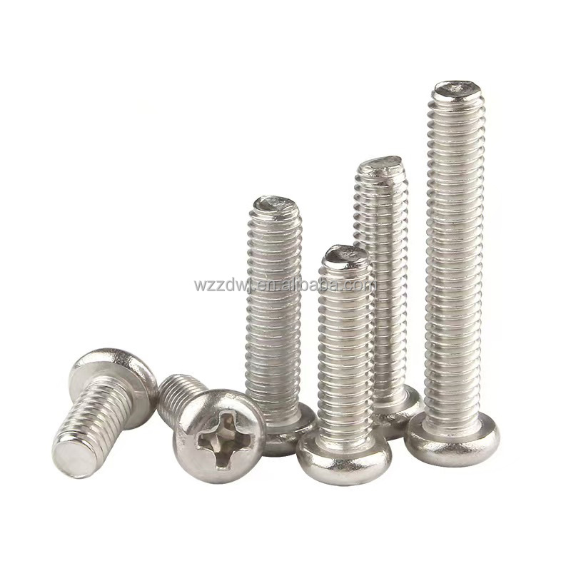 Cross Recessed Screw Pan Head Cross Screw Carbon Steel Universal Fastener