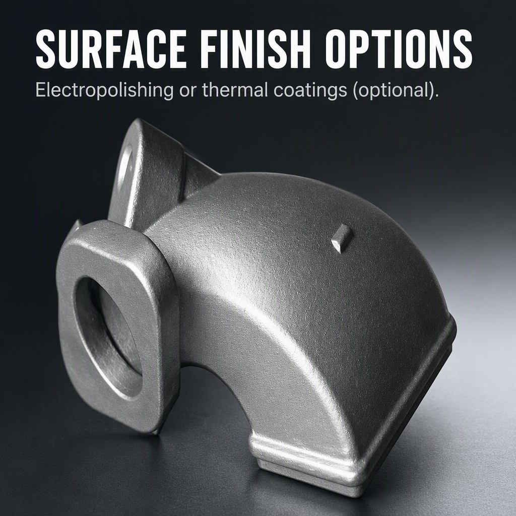 Custom SCS13 Stainless Steel Exhaust Elbow Investment Casting OEM Corrosion Resistant High Temperature Marine Industrial