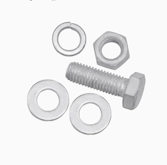 Grade 8.8 Hot-dip Galvanized Hexagonal Bolts Set High Strength Bolt and Nut Combination DIN 7990 HDG Outer Hex Bolts