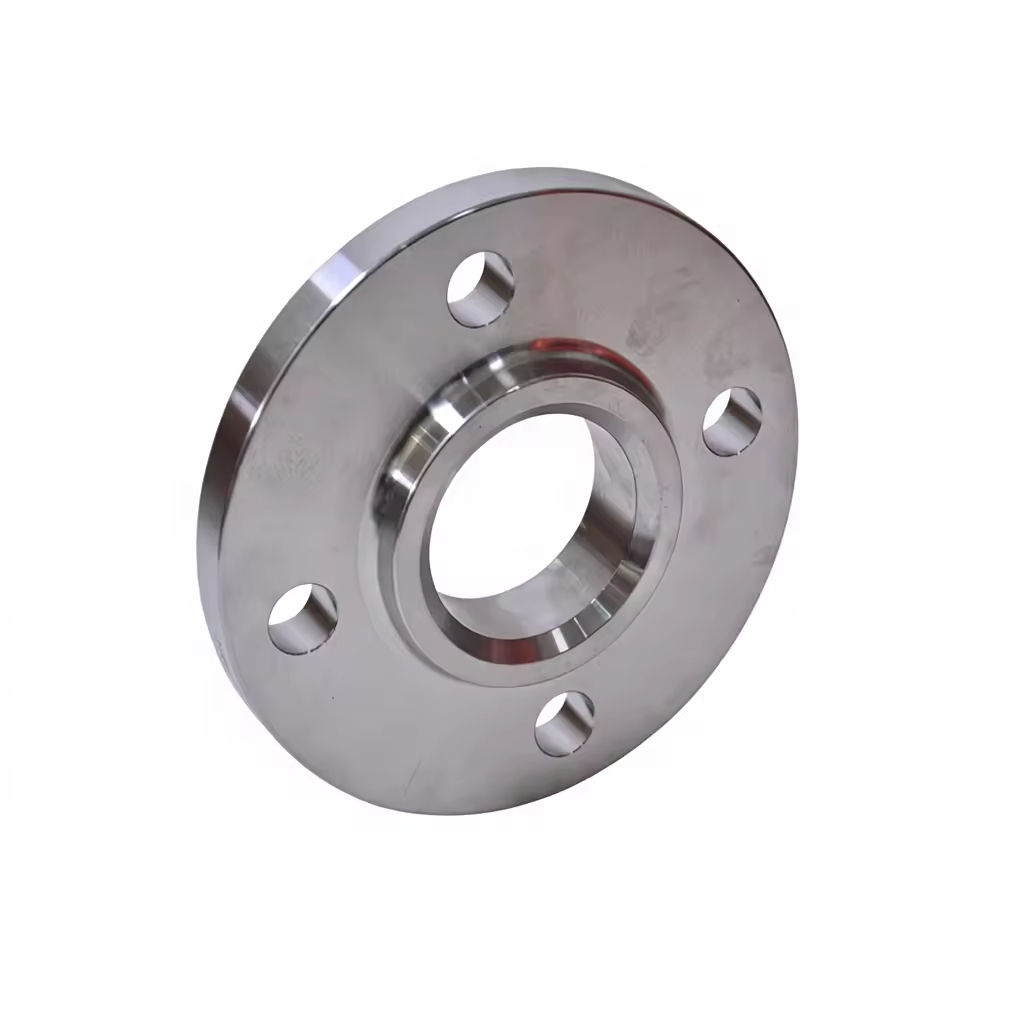 Precision Drilled 4-Hole 1/2" Bolt Diameter Polished Surface Rust Resistant Steel Flange For HVAC System Industrial Piping