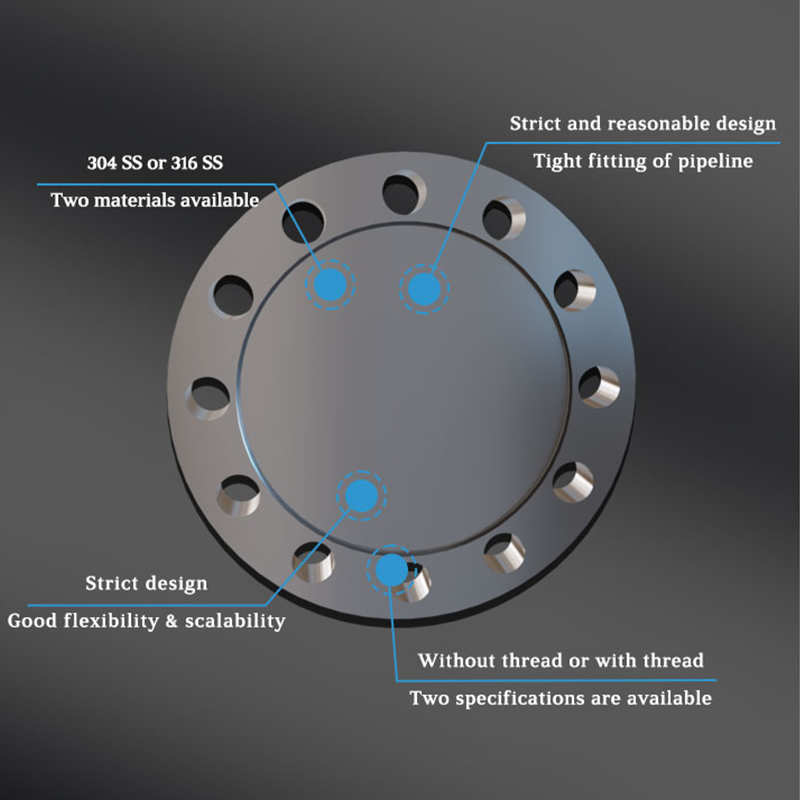 CF Rotatable Blank Flange in Stainless Steel Material ultra High Vacuum System Use Rotating or Nonrotatable Flanges Wholesaler