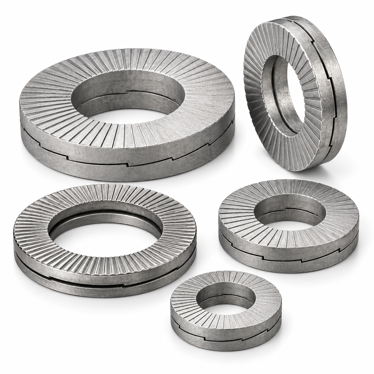 Wedge Lock Washer DIN 25201 Double Stack Anti Vibration Self Locking Washer Custom OEM Fastener