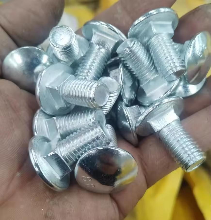 China Manufacturer's M10 M12 M18 M20 A2-70 Stainless Steel Carbon Steel Square Neck Carriage Bolt Plain Finish DIN 603 Standard