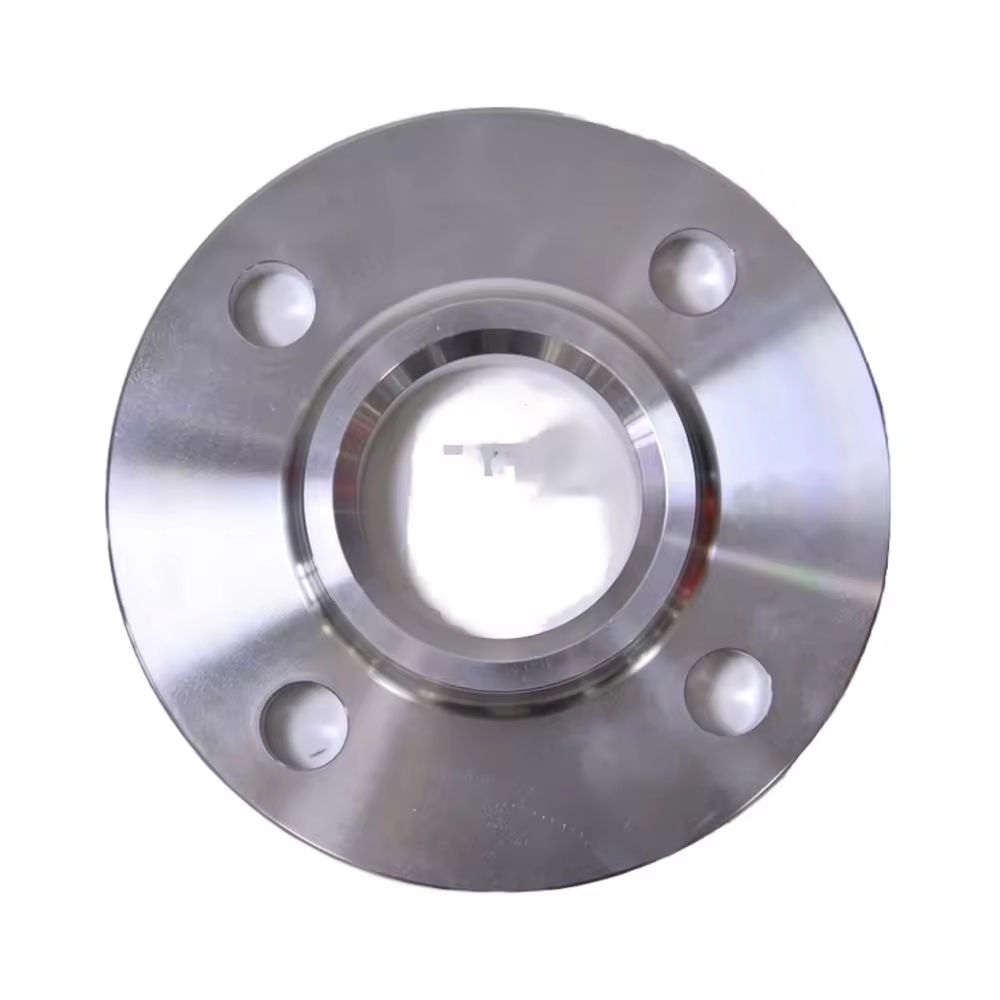 Precision Drilled 4-Hole 1/2" Bolt Diameter Polished Surface Rust Resistant Steel Flange For HVAC System Industrial Piping