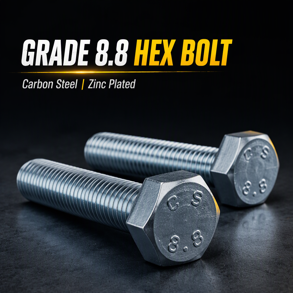 A325 Grade 8.8 Hex Bolt Nut DIN931/DIN933 Standard Carbon Steel Galvanized Surface Treatment High Tensile Bolts