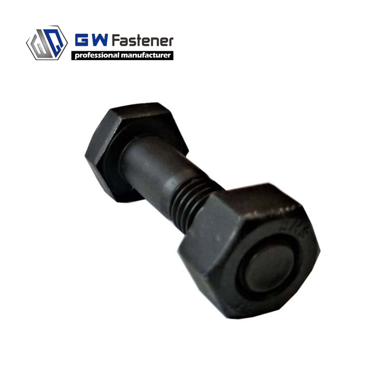 ASTM A490 Heavy Hex Structural Bolts Grade Class 12 Steel Black/Plain/HDG Finish ASME B18.2.6 Standard