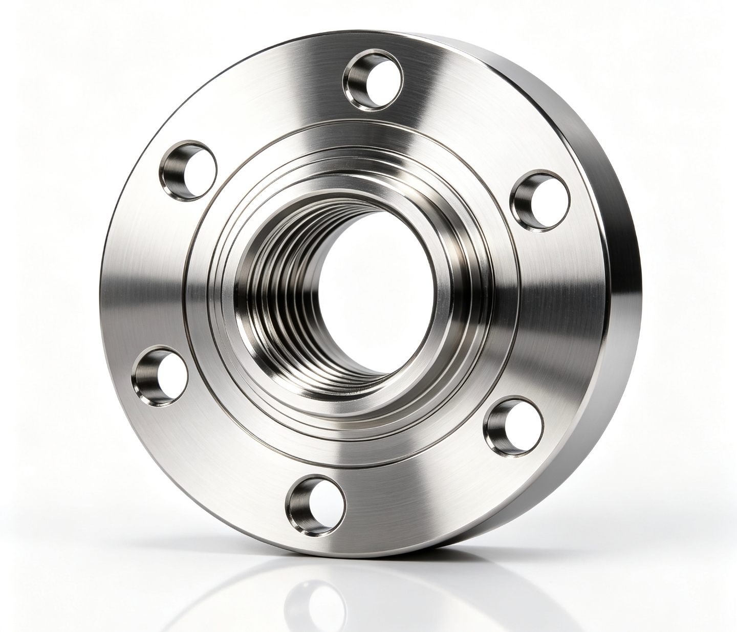 Stainless Steel Threaded Flange Casting Gravity Die Casting SS304 SS316 CF8 CF8M Screwed Flange for Pipeline