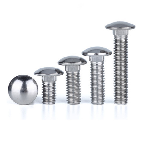 DIN603 M6 M8 M10 M12 Steel Round Head Square Neck Carriage Bolts Grade 4.8 &amp; 6.8 Zinc Finish Length 60mm