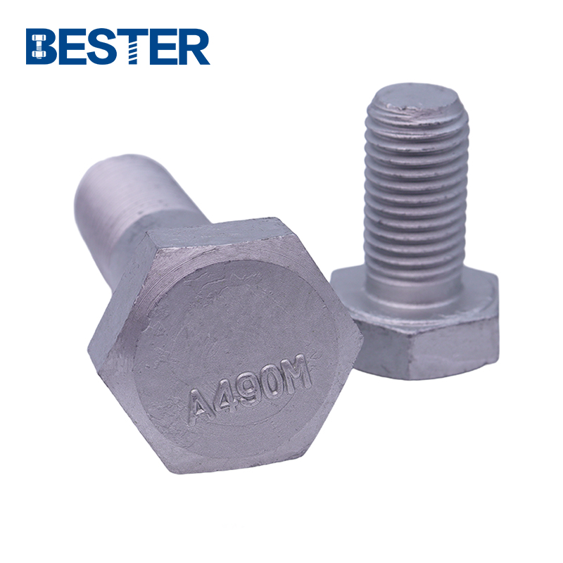 Galvanized A307 M33 M36 Grade 8.8 10.9 12.9 DIN933 DIN931 ASTM A193 ASTM A325 A325M A490 A490 Heavy Duty Hex Bolt