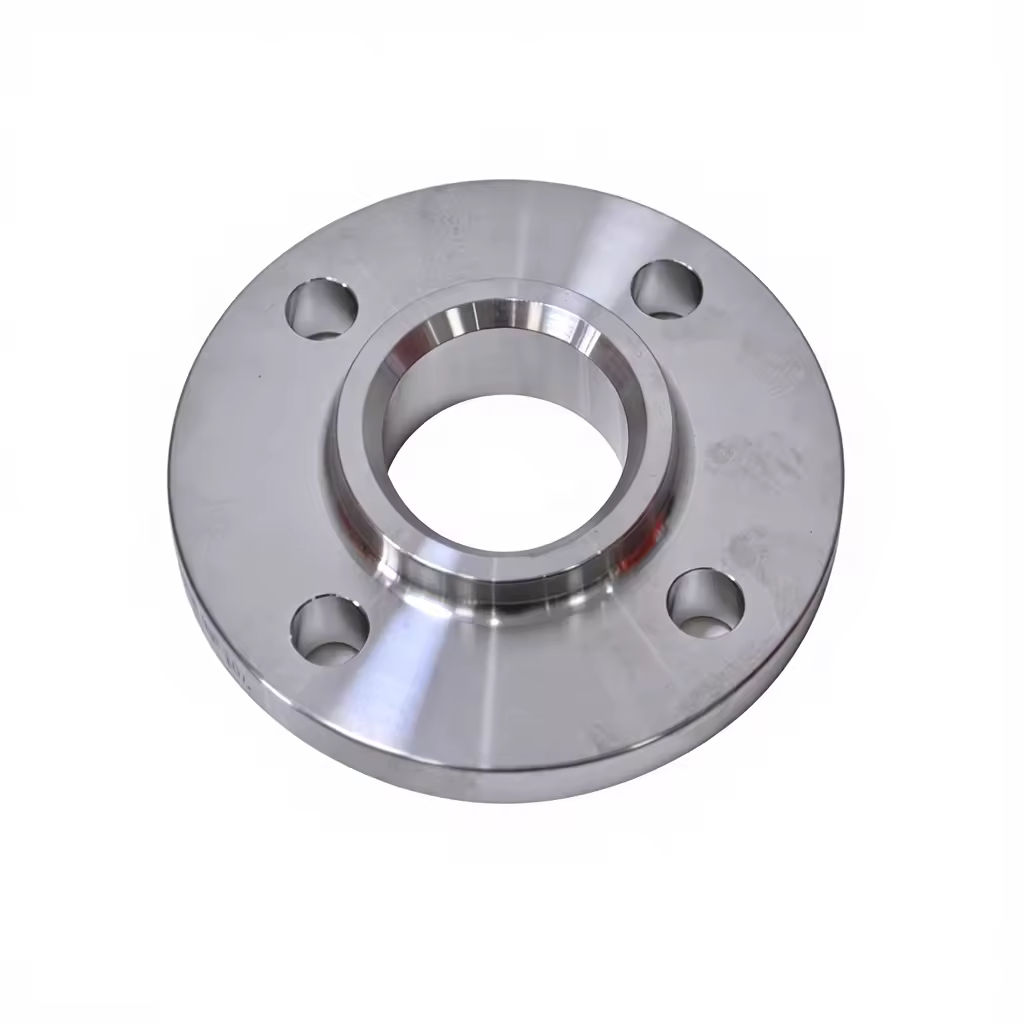 Precision Drilled 4-Hole 1/2" Bolt Diameter Polished Surface Rust Resistant Steel Flange For HVAC System Industrial Piping