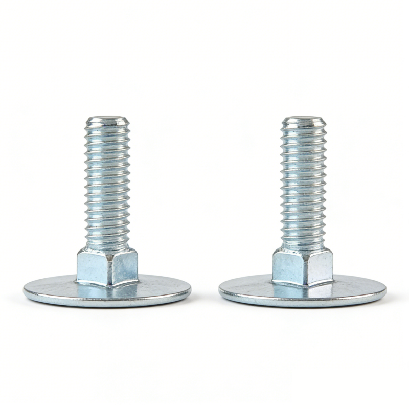 Extra Large Head Carriage Bolts Long Neck Carriage/Elevator Carbon Steel Big Round Flat Head Bolt