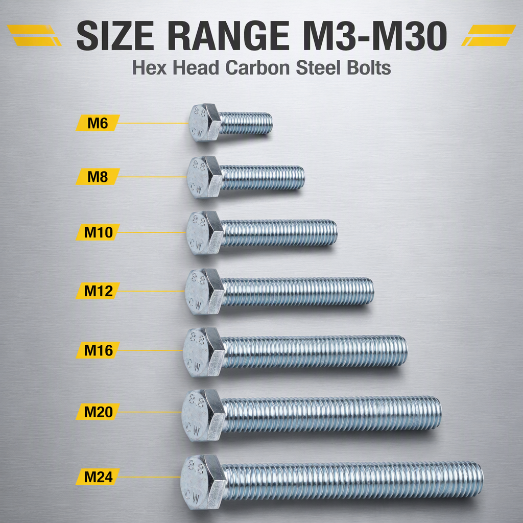 A325 Grade 8.8 Hex Bolt Nut DIN931/DIN933 Standard Carbon Steel Galvanized Surface Treatment High Tensile Bolts