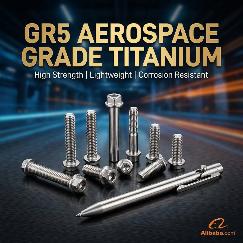 Custom CNC Titanium Fasteners GR5 Aerospace Grade Titanium Bolts for Racing & Industrial Use - OEM/ODM Wholesale Solutions