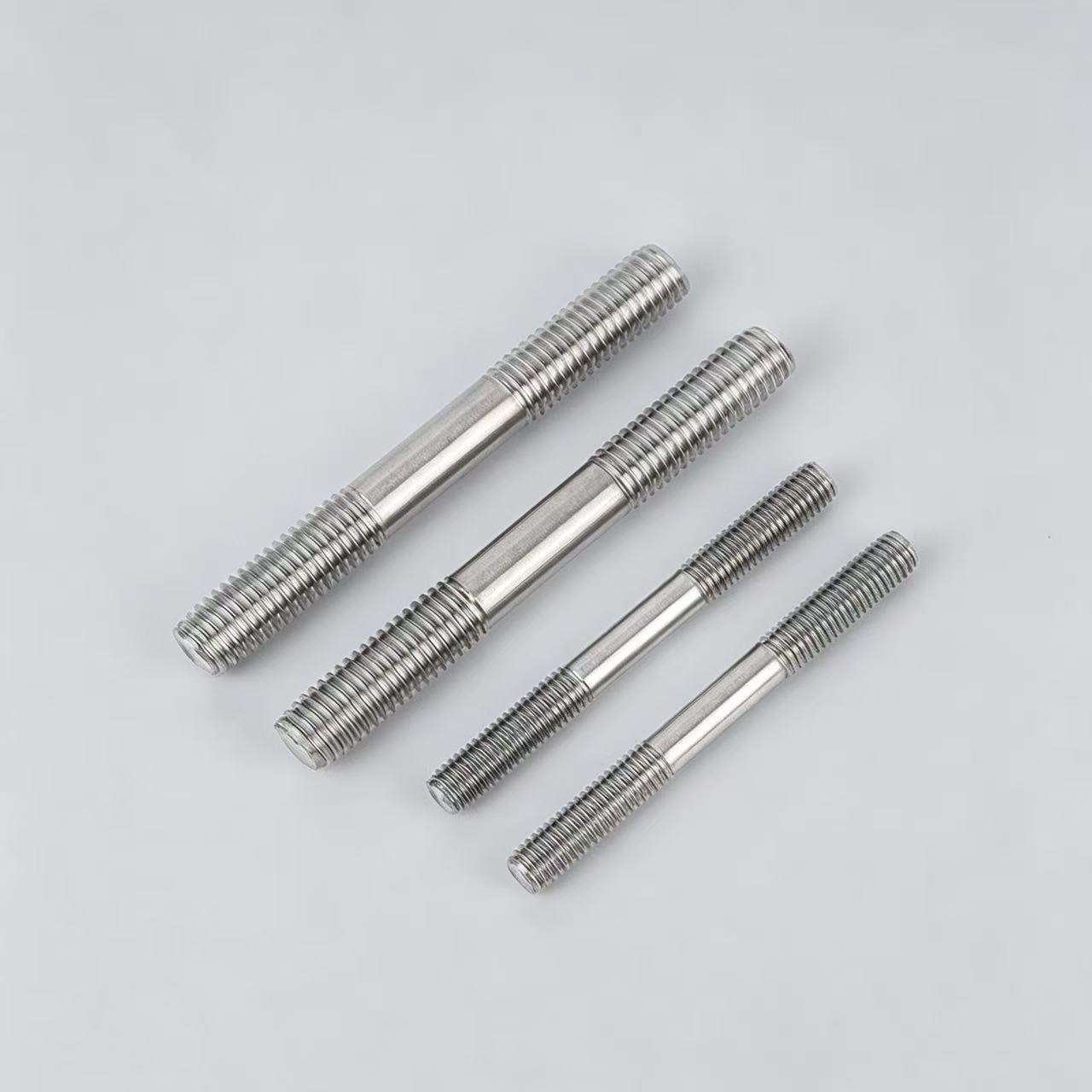 Stainless Steel 304 A2-70 Plain M10x40 Double End Stud Bolts for Marine Chemical