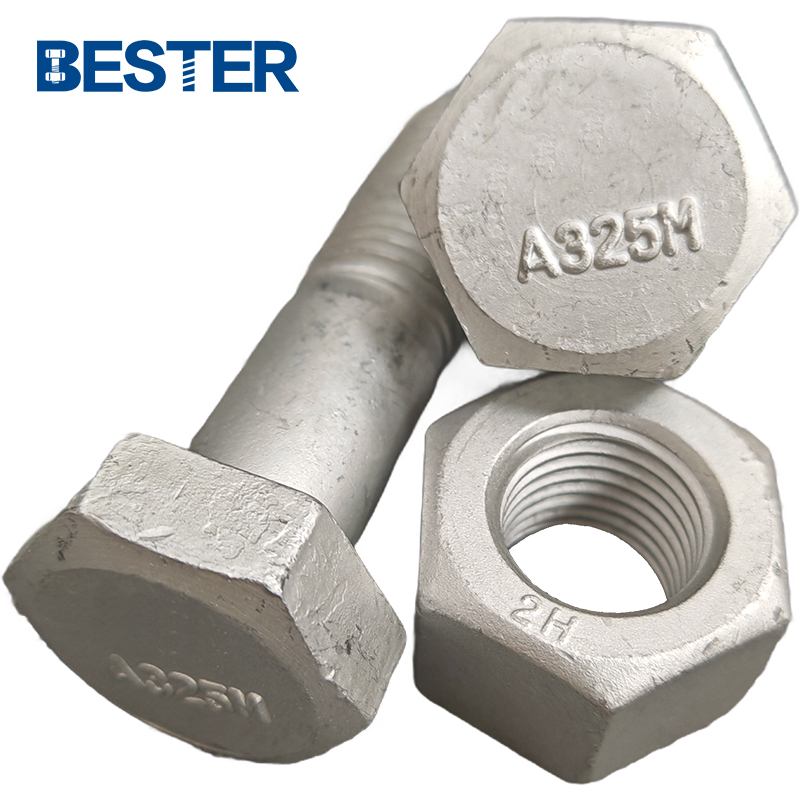 Galvanized A307 M33 M36 Grade 8.8 10.9 12.9 DIN933 DIN931 ASTM A193 ASTM A325 A325M A490 A490 Heavy Duty Hex Bolt