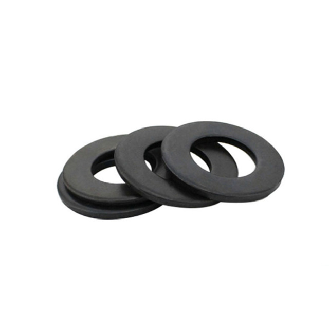 Factory Custom Made Black White Plastic Rubber Thin Flat Lock Round Washer Washers