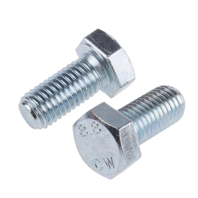 A325 Grade 8.8 Hex Bolt Nut DIN931/DIN933 Standard Carbon Steel Galvanized Surface Treatment High Tensile Bolts