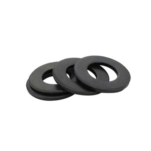 Factory Custom Made Black White Plastic Rubber Thin Flat Lock Round Washer Washers