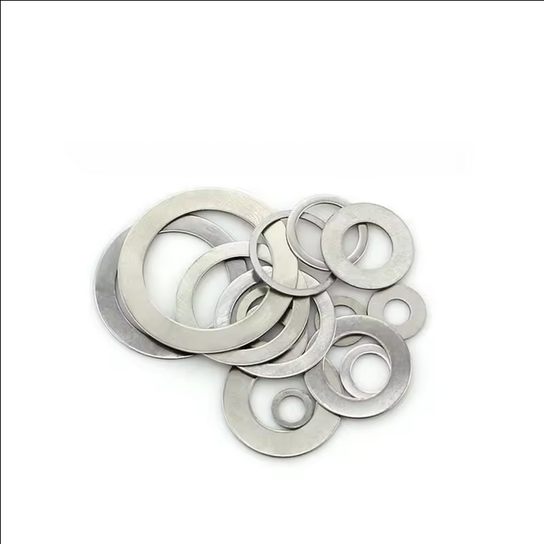 Customized Carbon Steel Flat Washer Stainless Steel 304/316 for Screw Bolt M3 M8 Threads Zinc Finish Plain Surface Treatment
