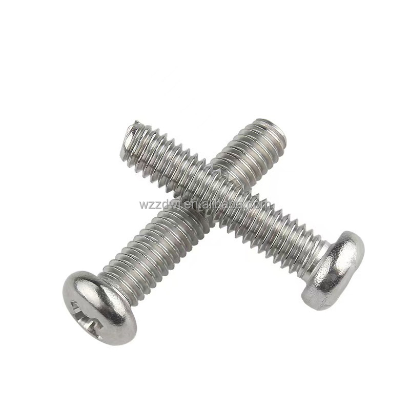 Cross Recessed Screw Pan Head Cross Screw Carbon Steel Universal Fastener