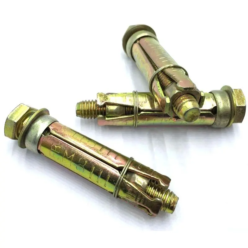 Hex Bolt Sleeve Anchors With Washer 4Pcs Fix Anchor Carbon Steel Zinc Plated Rawl Anchor Bolts