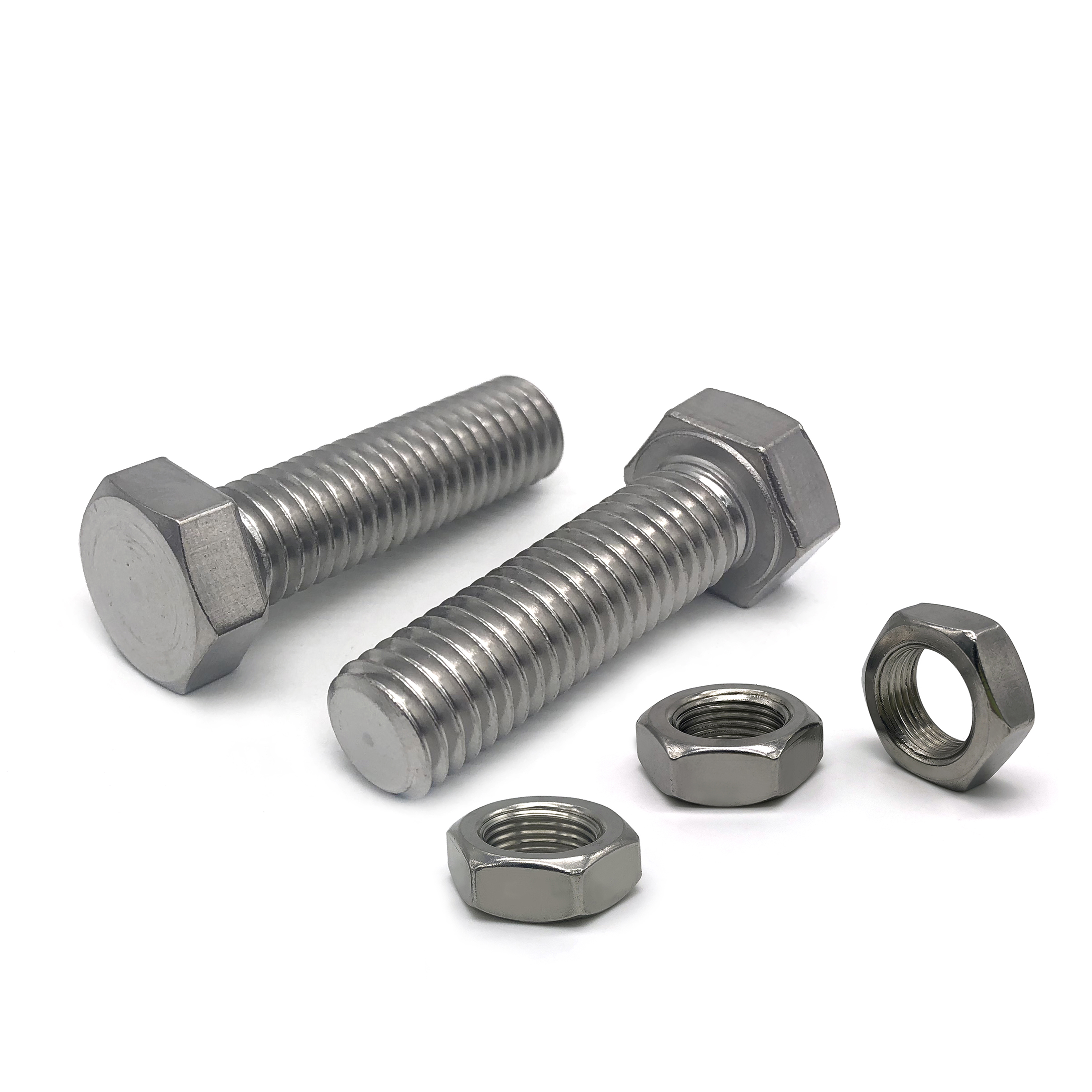 China Manufacturing Wholesale Price Grade 8.8 Bolt and Nut Screw Washer DIN931 DIN933 Metric Stainless Steel Galvanized Hex Bolt