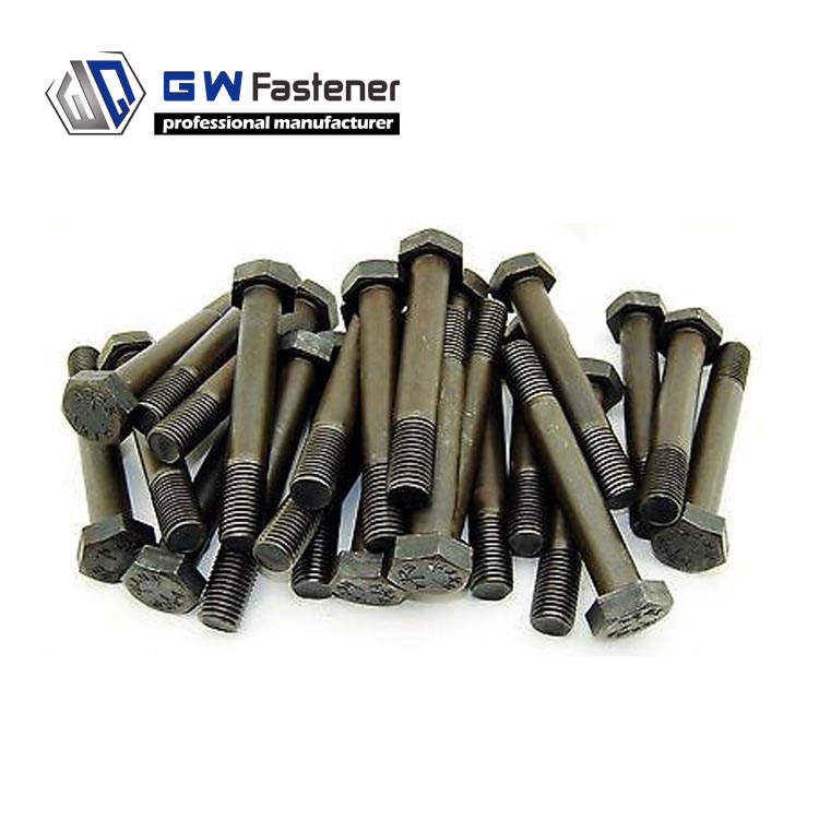 ASTM A490 Heavy Hex Structural Bolts Grade Class 12 Steel Black/Plain/HDG Finish ASME B18.2.6 Standard