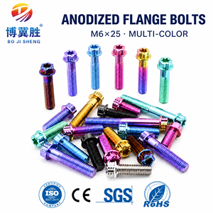 High-Strength Gr5 Titanium Hexagon Flange Bolts