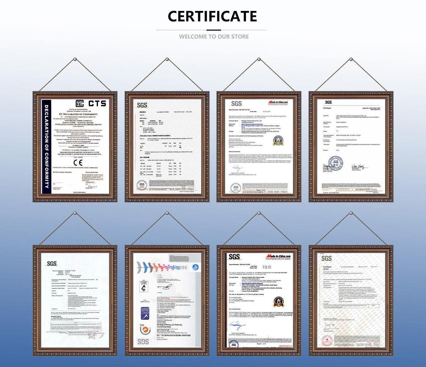 Certifications and Quality Systems