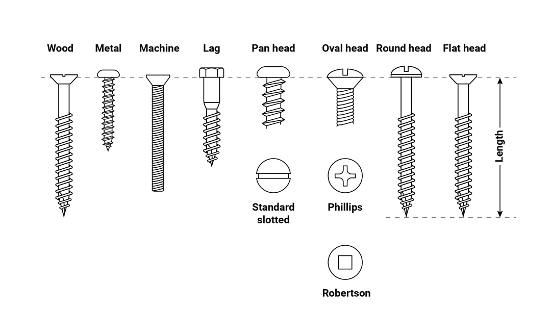 Screw Types and Heads