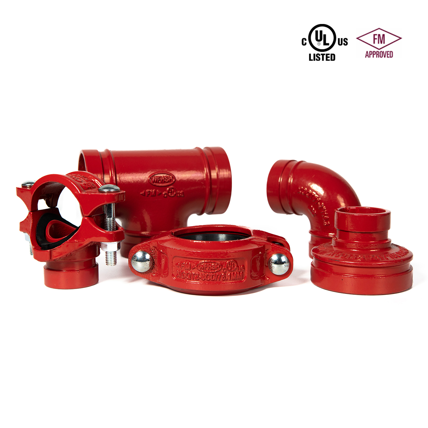 Grooved Elbow Customized Ductile Iron Grooved Elbow 1-12 Inch FM UL Certified for Firefighting System