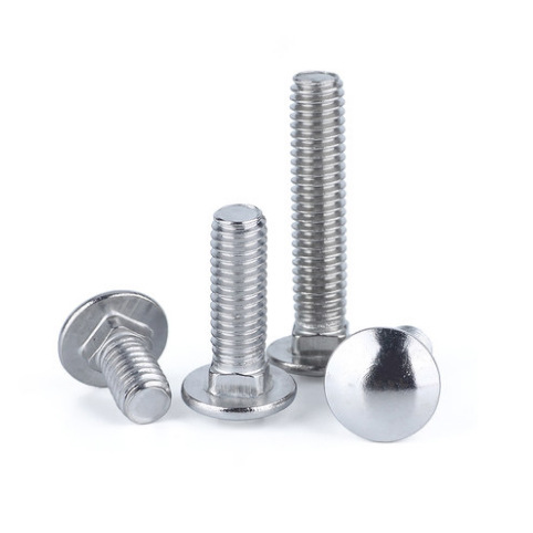 DIN603 M6 M8 M10 M12 Steel Round Head Square Neck Carriage Bolts Grade 4.8 &amp; 6.8 Zinc Finish Length 60mm