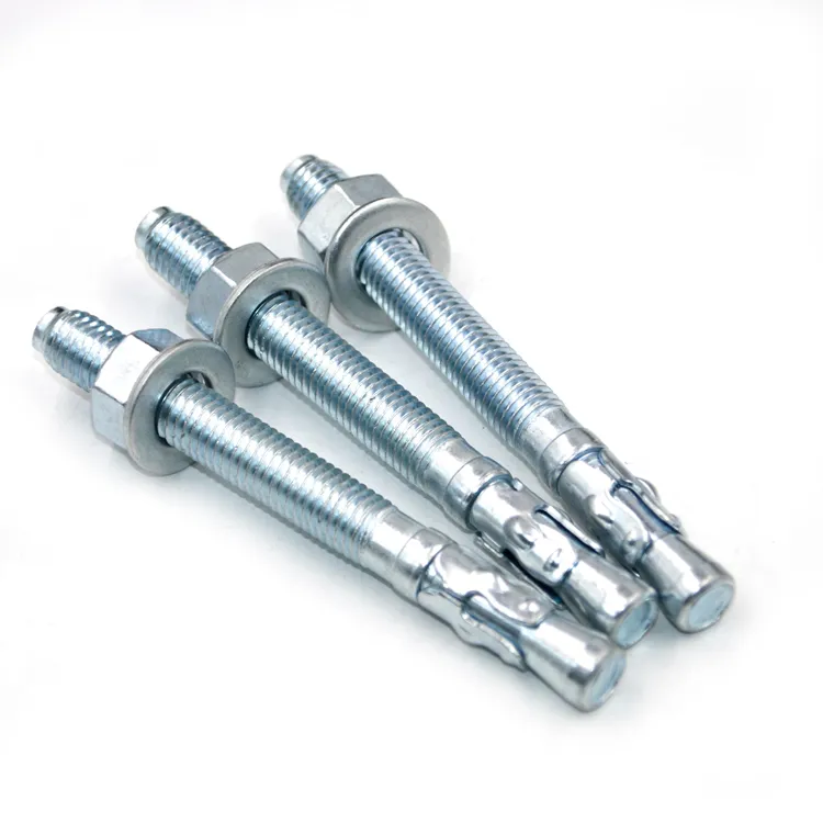 High Anchor Standard Durable Treatment Galvanized 4.8 6.8 8.8 Grade Carbon Steel M8 Wedge Anchor Bolts