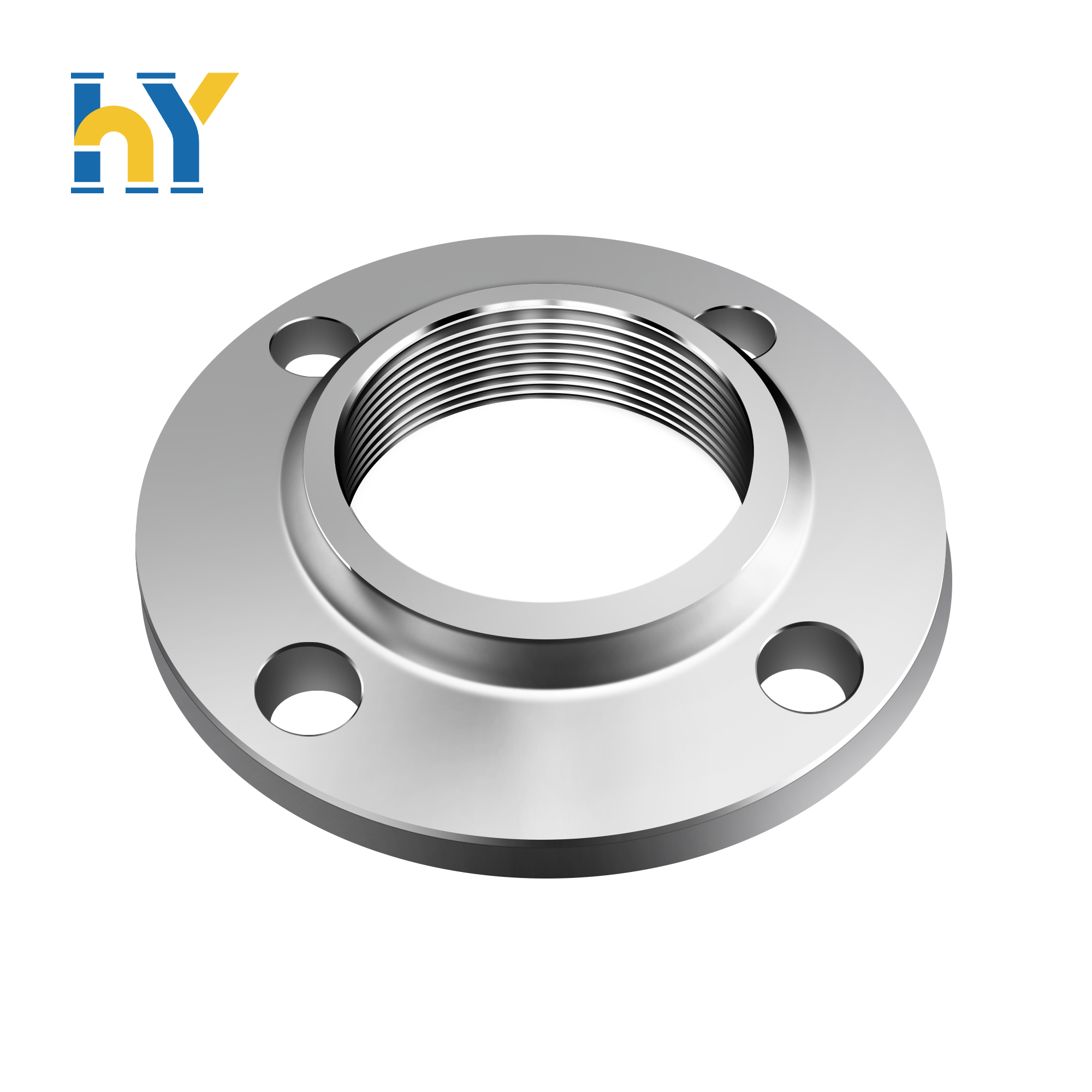 Large Diameter ANSI/DIN/BS/EN/ASME Threaded Flanges Carbon Steel/Stainless Steel/Alloy Steel 150#-2500# Pressure Customizable