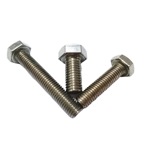 M3 M4 M5 M6 M8 304 Stainless Steel/Carbon Steel DIN933 Full Threaded Hex Screw Zinc Plated/Plain Finish Hexagon Allen Head Bolt