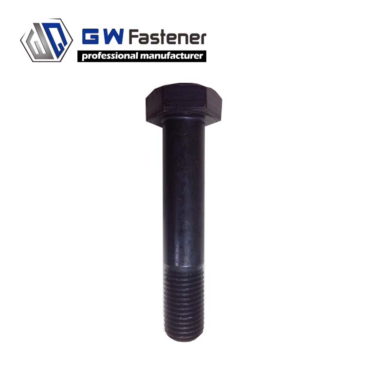 ASTM A490 Heavy Hex Structural Bolts Grade Class 12 Steel Black/Plain/HDG Finish ASME B18.2.6 Standard