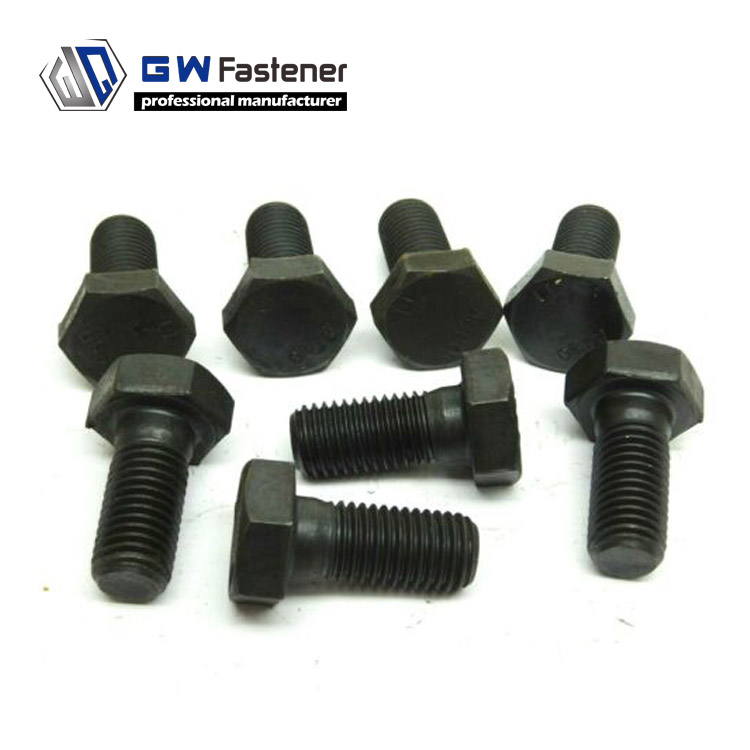 ASTM A490 Heavy Hex Structural Bolts Grade Class 12 Steel Black/Plain/HDG Finish ASME B18.2.6 Standard
