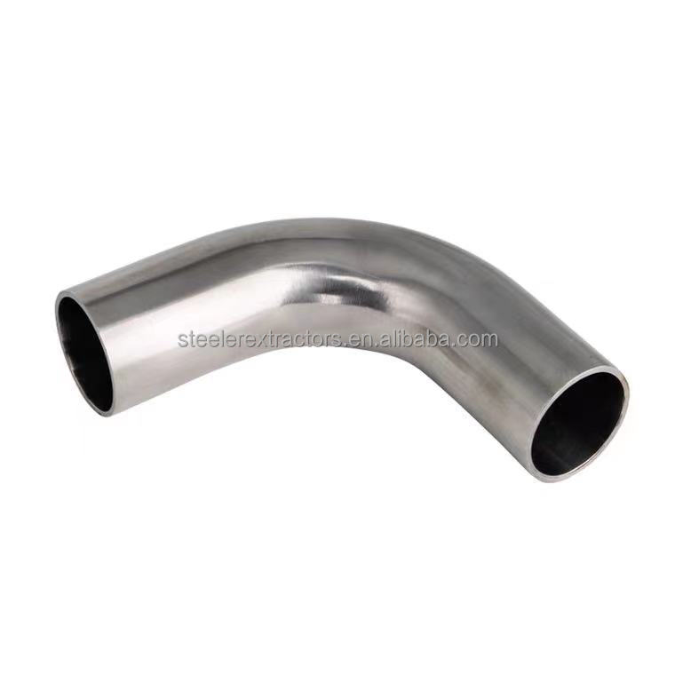 SS304 316L Seamless Tubing Sanitary Long Radius Elbow 90 Degree