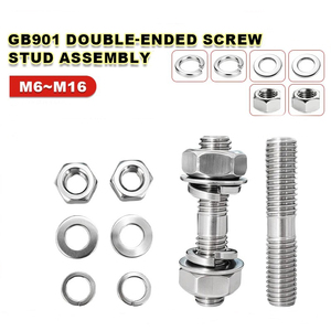 304 Stainless Steel Double End Stud Bolt Kit GB901
