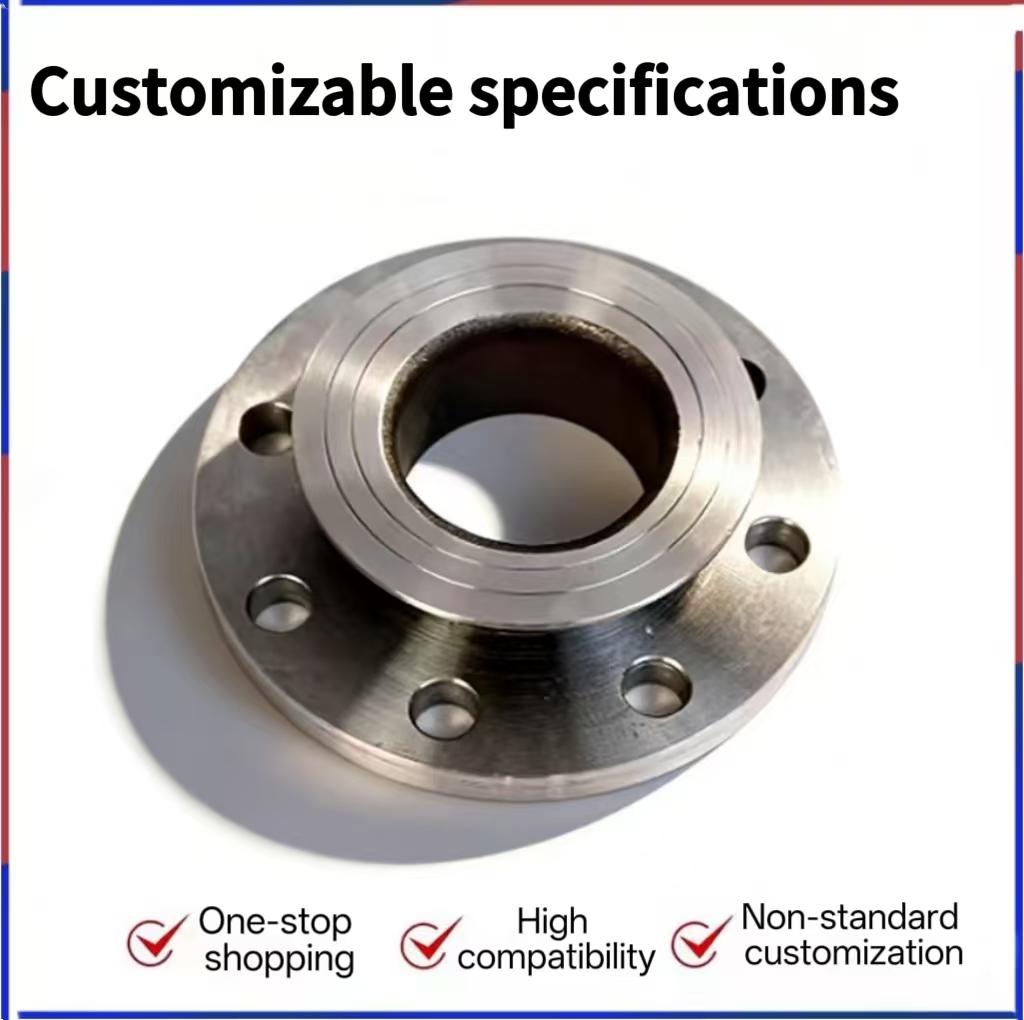 OEM Custom 304 Stainless Steel Lap Joint Flange Assembly Forged Flange Ring and Stub End for Pipe Connection Components