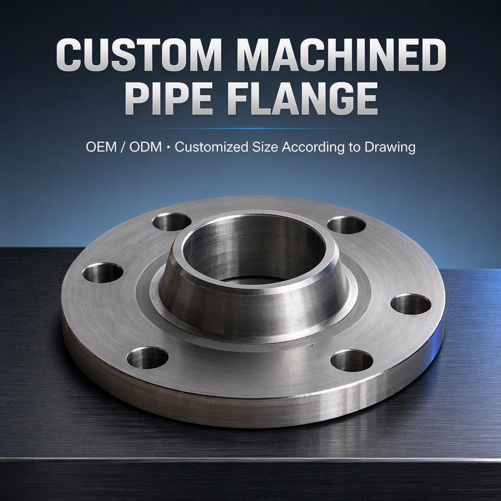 Custom Machined Metal Pipe Flange OEM ODM Raised Face Weld Neck Slip on Blind Flange for Industrial Bulk Wholesale