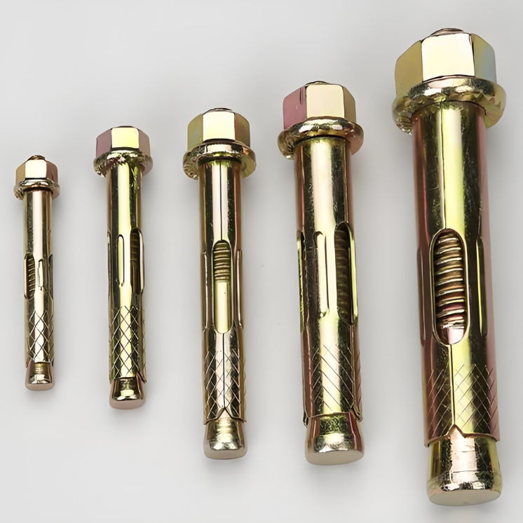 Heavy Duty Hex Flange Nut Sleeve Anchor Bolt Carbon Steel Yellow Zinc Plated Expansion Bolt for Concrete Construction